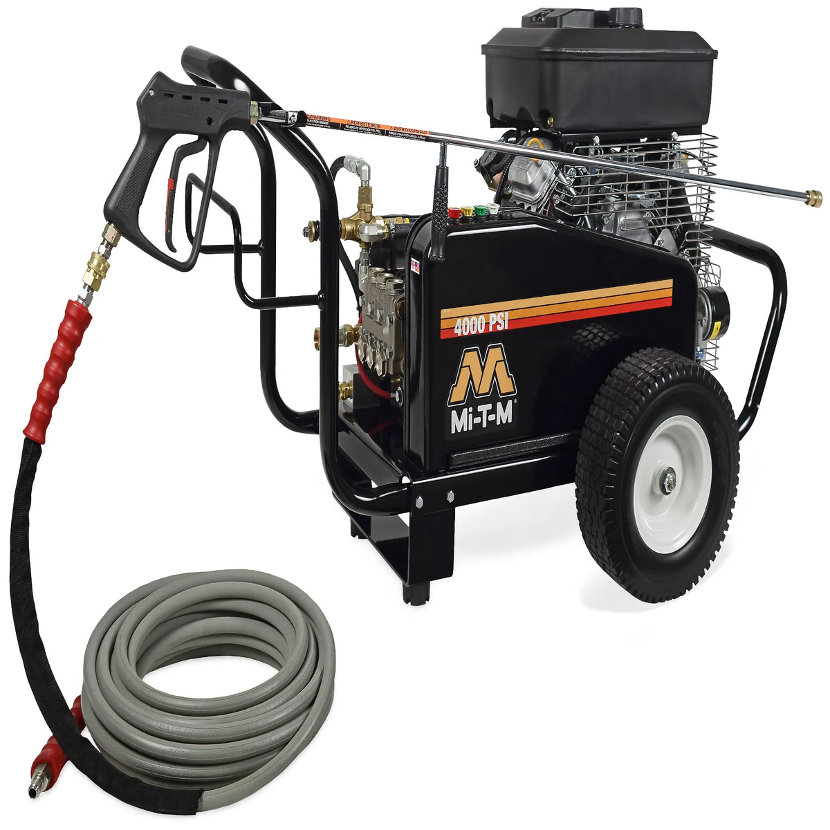 Mi-T-M CW-4004-5MV0 Belt Drive Pressure Washer – 4000 PSI, 4.0 GPM, Vanguard OHV Electric Start