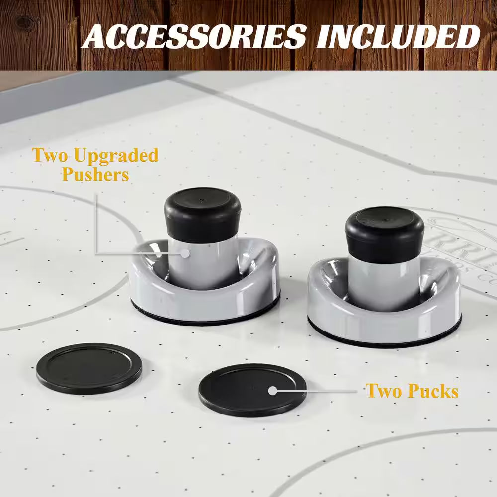 Urban 7' Air Powered Hockey Table with Pusher and Puck Set