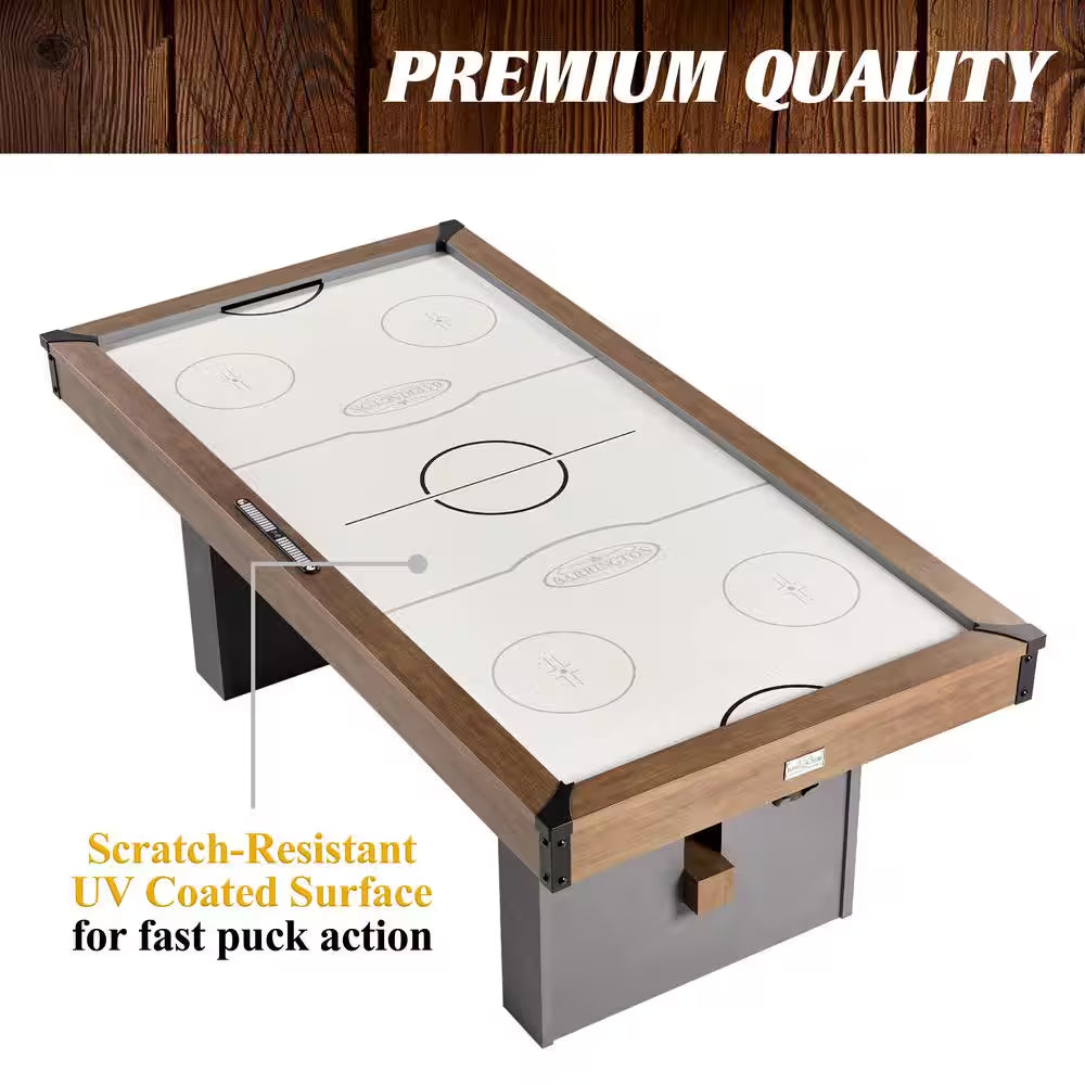 Urban 7' Air Powered Hockey Table with Pusher and Puck Set