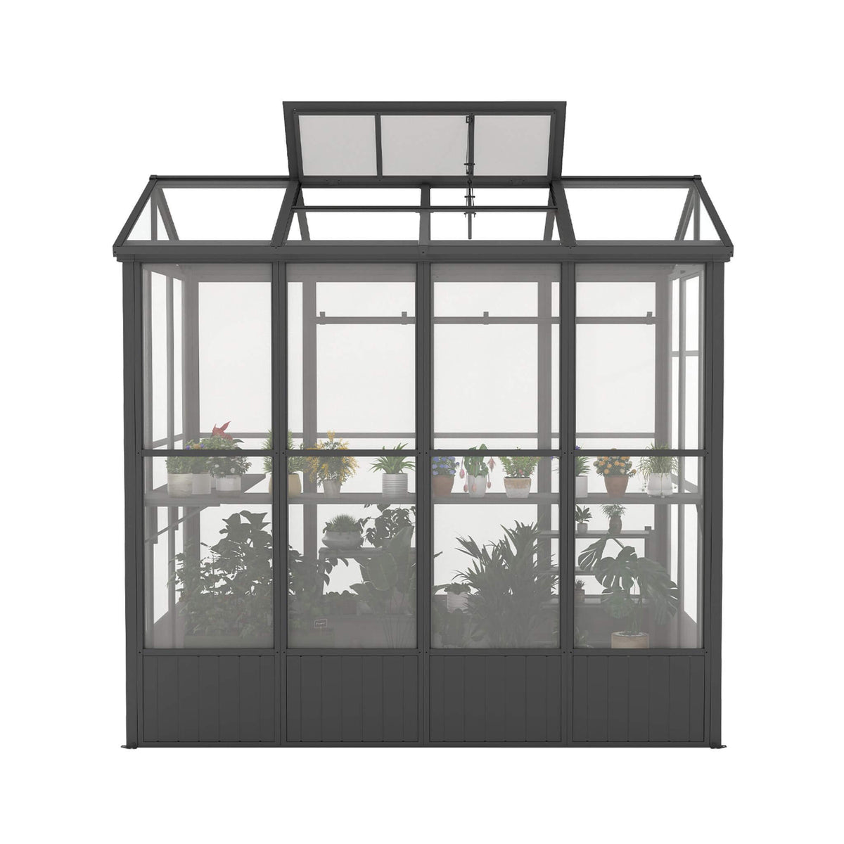 [06X08FT] Heavy Duty Outdoor Polycarbonate Greenhouse With Fully Automatic Temperature Control Vent (SAK51892)
