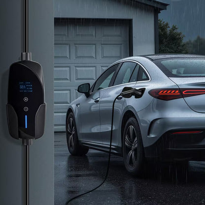 Level 2 EV Charger 32 Amp Adjustable Current 240V Electric Vehicle Charger with 25 Ft. Charging Cable NEMA 14-50P Plug