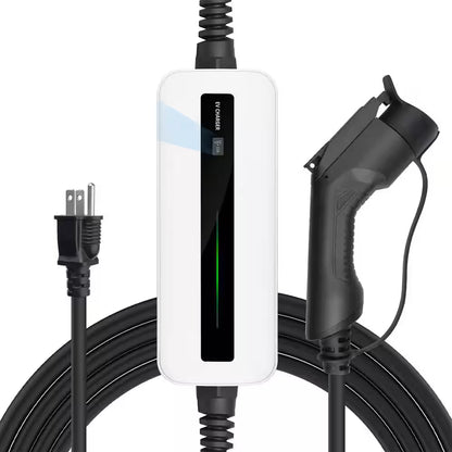 20Ft 120-Volt Level 1 EV Charger Cable 15A NEMA 5-15 Plug J1772 Compatible Portable Waterproof Fast Charging