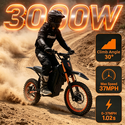 ARC 3000W Peak Electric Dirt Bike | 48V Mid-Drive Off-Road Motorcycle