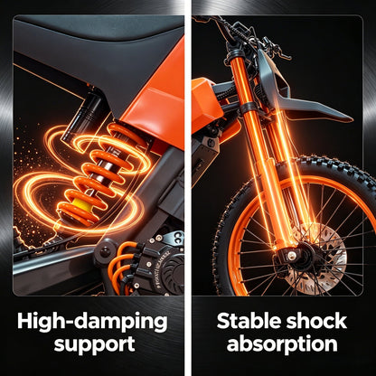 SPRK Electric Dirt Bike | 5500W Peak, 43MPH High Speed Off-Road Trail Motorcycle (60V 27Ah)