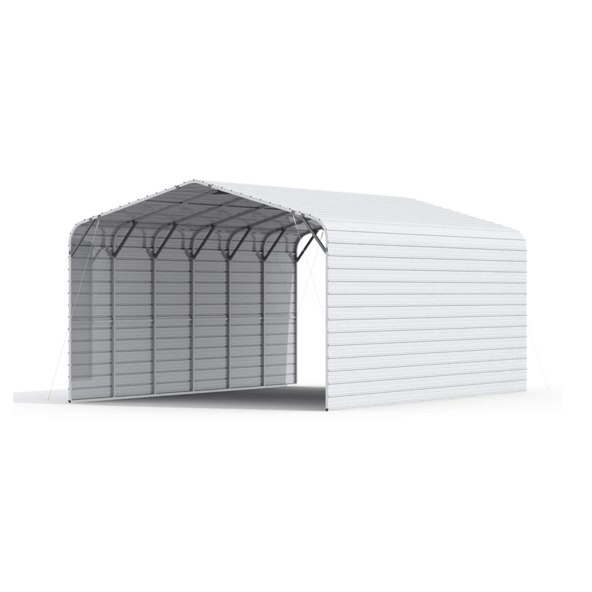 [20X30FT] Alora Heavy-Duty Outdoor Galvanized Steel Carport (SAK21596)