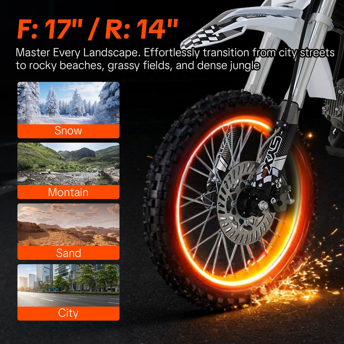 K1 125cc Dirt Bike | 4-Stroke Off-Road Pit Bike for Teens & Adults