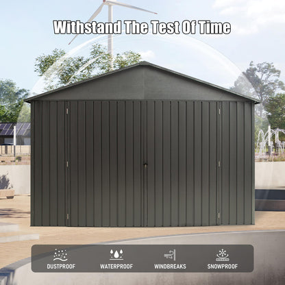12x20ft Outdoor Metal Garage Shed