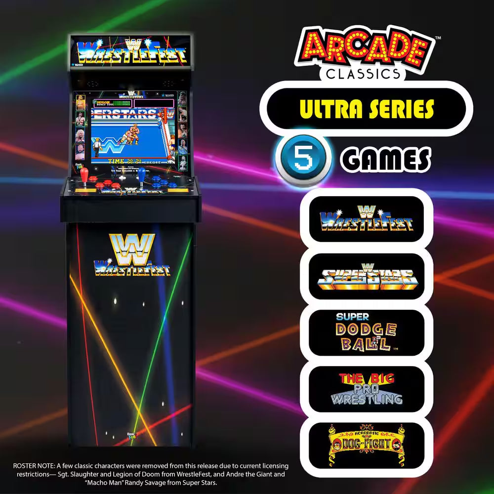 WWE Ultra Series Arcade, Home Electronic Game with 17 In. Screen