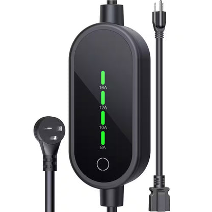 21Ft 110-240-Volt EV Charger Level 1 and Level 2 Adjustable Current NEMA Plugs for Tesla Model Y 3 X S