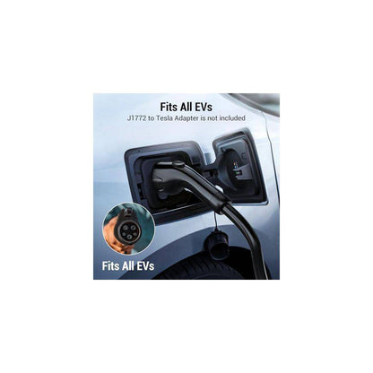 23Ft 240-Volt Electric Vehicle Charger Portable Level 1 2 J1772 NEMA 14-50 Plug with 5-15 Adapter Cord