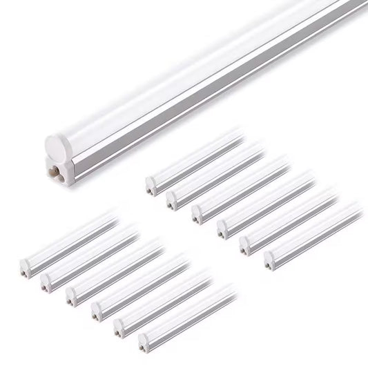 4 Ft. 2200Lm 6500K 20W LED T5 Shop Lights, Ceiling and under Cabinet Light, Corded Electric with On/Off Switch