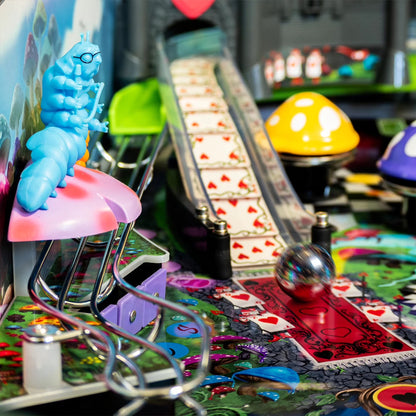 Alice Goes to Wonderland Pinball Machine with LED Lighting