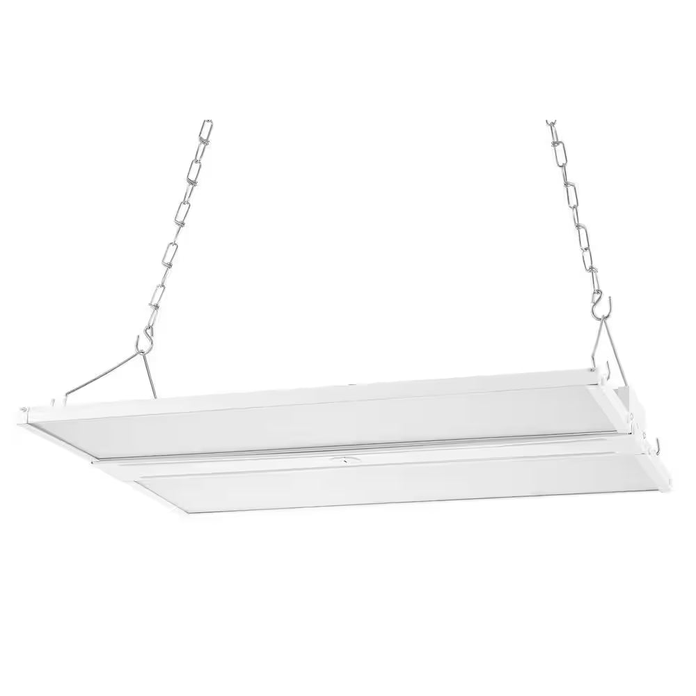 220-Watt Equivalent Integrated LED White High Bay Light Motion Sensor Shop Light with 28600 Lumens 5000K