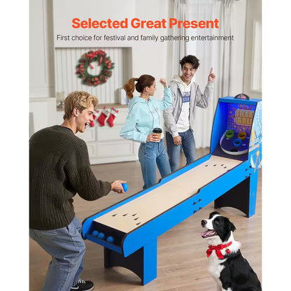 8 Ft. Roll and Score Classic Arcade Game Table, Ball Arcade Machine Indoor with Electronic Scorer, Sound, Automatic