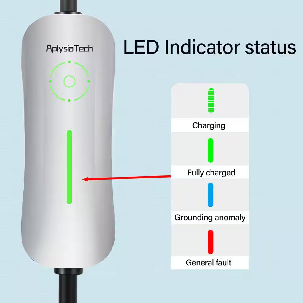21Ft 110-Volt Level 1 EV Charger NEMA 5-15 Plug 15A Portable Wall Charging Station for Tesla Models Y 3 S X