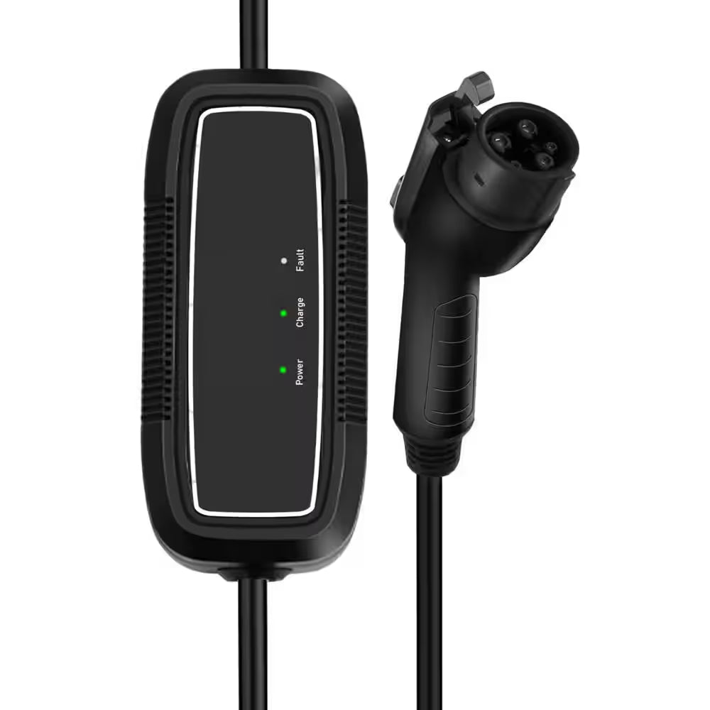 21Ft 110-Volt Portable EV Charger Level 1 Electric Vehicle Charging Cable NEMA 5-15P Compatible SAE J1772