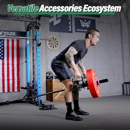 B52 Machine Home Gym with Power Rack, Cable Crossover, Dual Pulley System, Landmine, and Multi-Grip Pull-Up Bar – Heavy-Duty Fitness Equipment for Strength Training and Full-Body Workouts