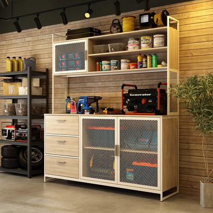 Heavy-Duty Garage Workbench with Ample Storage & Reinforced Countertop