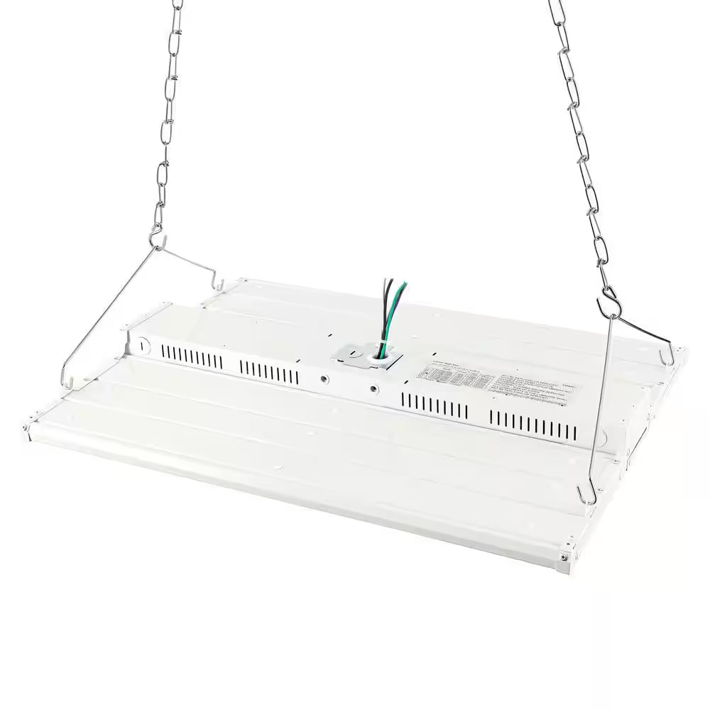 220-Watt Equivalent Integrated LED White High Bay Light Motion Sensor Shop Light with 28600 Lumens 5000K