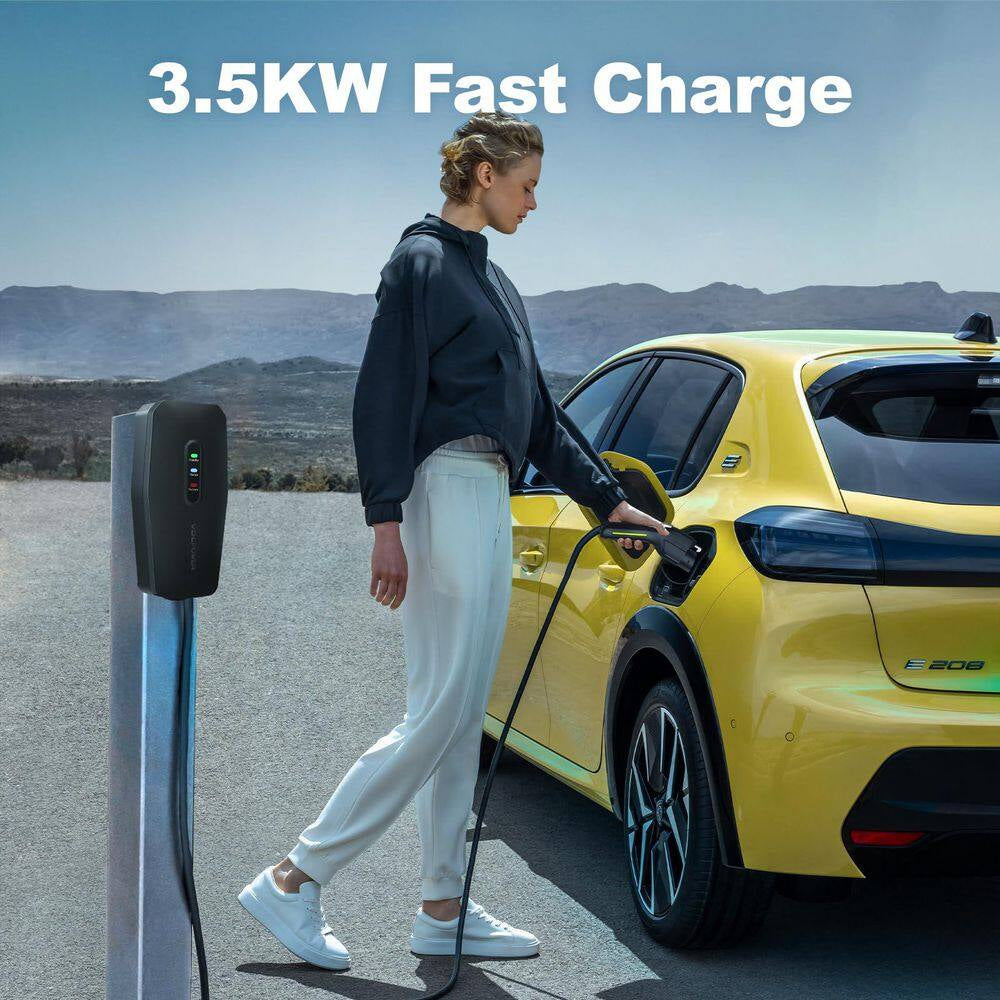 20Ft 110-240 Volt Level 1 2 Electric Vehicle Portable Charger 16Amp 3.5KW Home EV Car Charging Station Adapter