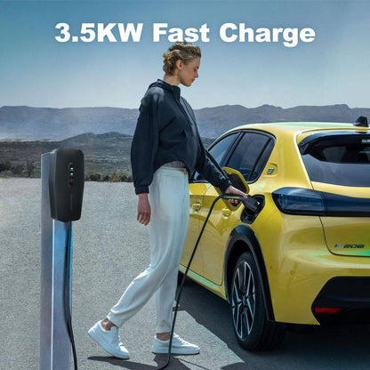 20Ft 110-240 Volt Level 1 2 Electric Vehicle Portable Charger 16Amp 3.5KW Home EV Car Charging Station Adapter