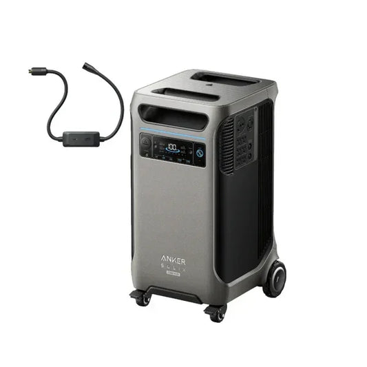 Anker SOLIX F3800 Plus Portable Power Station + Gas Generator Adapter/Cable