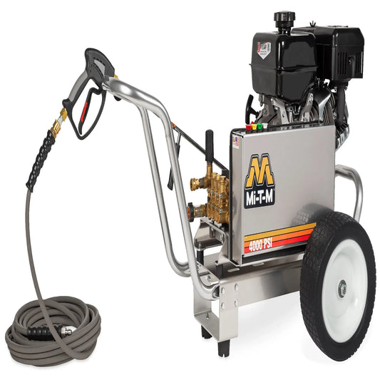 Mi-T-M CBA-4004-1MAM Aluminum Belt Drive Pressure Washer – 4000 PSI, 3.4 GPM, OHV engine