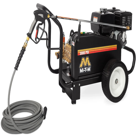 Mi-T-M CW-3004-4MGH CW Gasoline Belt Drive Pressure Washer – 3000 PSI, 216 lbs