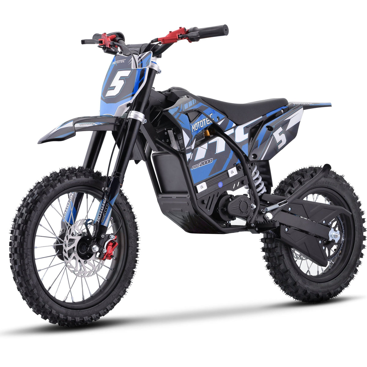 60V 2 kW Lithium Electric Dirt Bike (2,000 Watts)