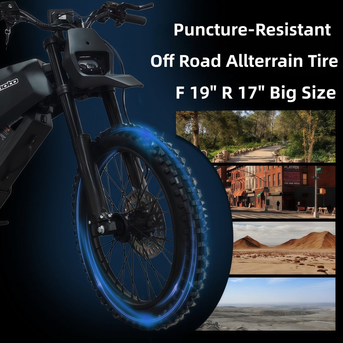 SPRK Electric Dirt Bike | 5500W Peak, 43MPH High Speed Off-Road Trail Motorcycle (60V 27Ah)