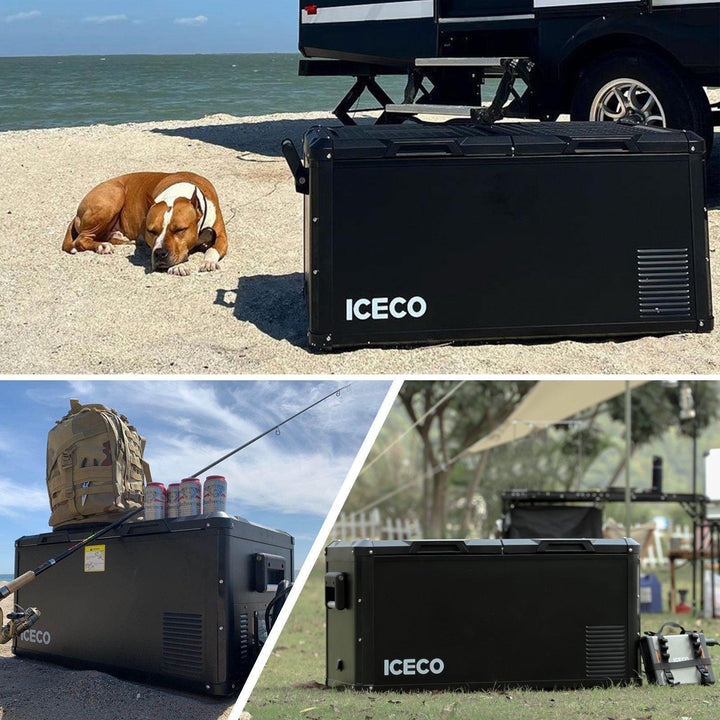 ICECO VL90ProD Dual Zone RV 12V Fridge Portable Fridge Freezer 90 LT