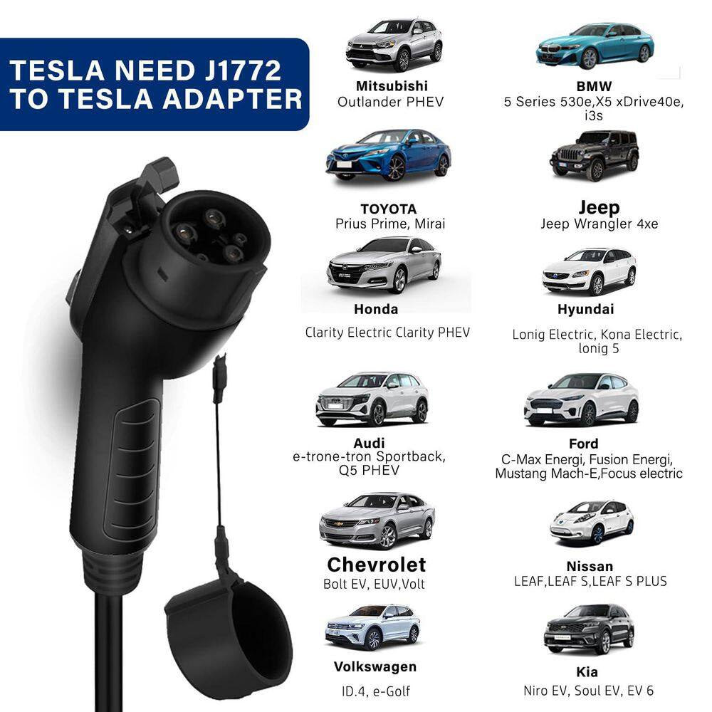 21Ft 110-Volt Portable EV Charger Level 1 Electric Vehicle Charging Cable NEMA 5-15P Compatible SAE J1772