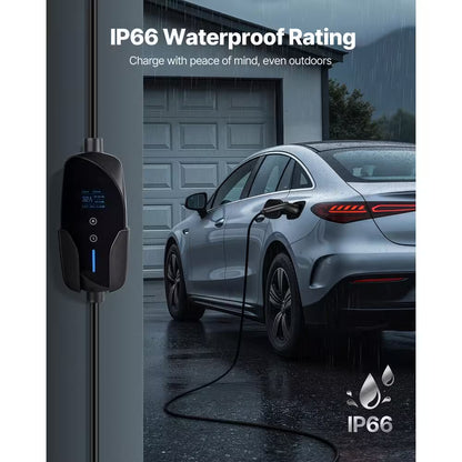 Level 2 EV Charger 32 Amp Adjustable Current 240V Electric Vehicle Charger with 25 Ft. Charging Cable NEMA 14-50P Plug