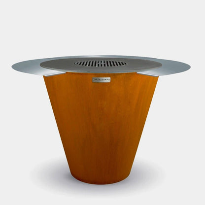 Arteflame Classic 40″ — Fire Pit with Cooktop (CORTEN Bowl; Short Round / Short Euro / Built-In No Base)