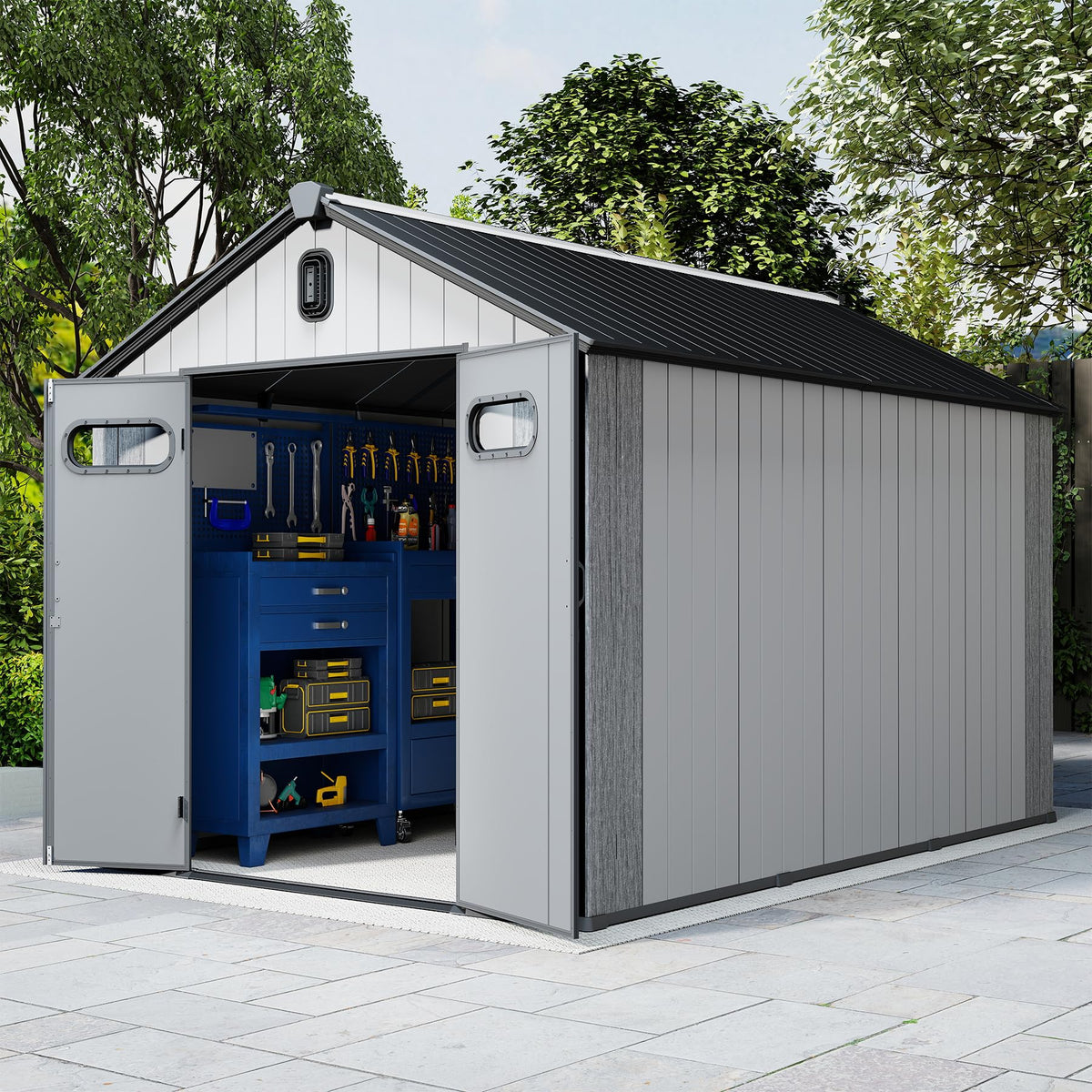 8x14 Ft Resin Outdoor Storage Shed