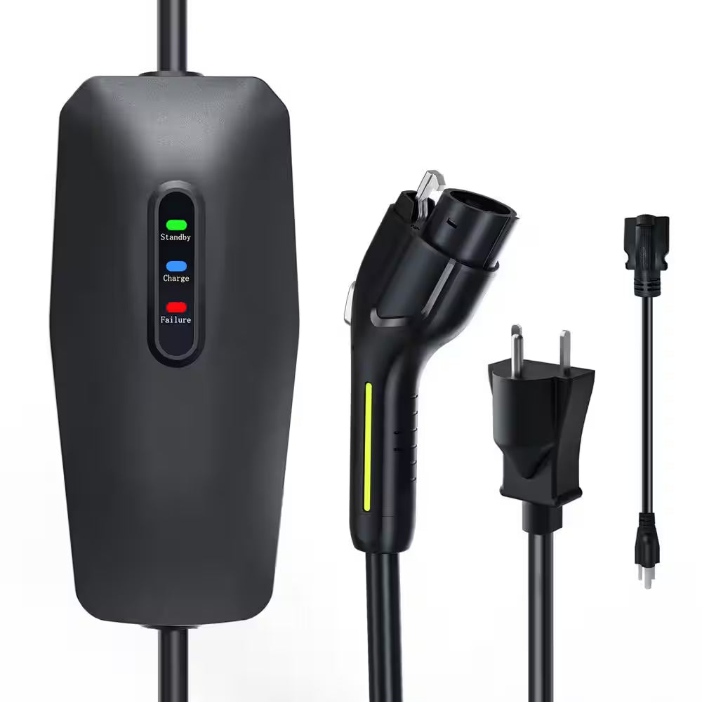 20Ft 110-240 Volt Level 1 2 Electric Vehicle Portable Charger 16Amp 3.5KW Home EV Car Charging Station Adapter