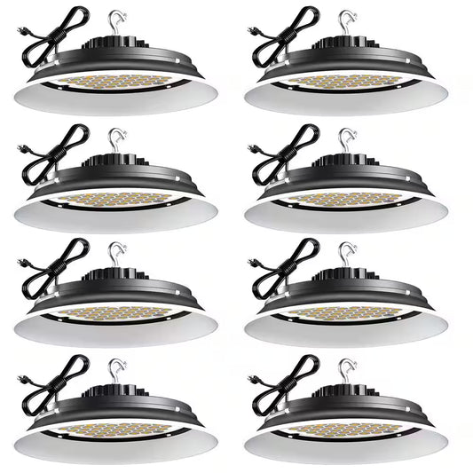 8Pack of 215W LED High Bay Light 32250LM High Bay LED Shop Lights AC100-277V Commercial Bay Lighting for Warehouse