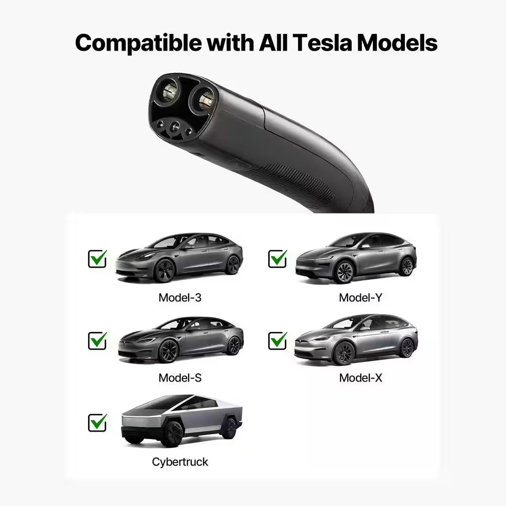 Level 2 Tesla Charger 32 Amp Adjustable Current 240V Home Electric Car EV Charger 25Ft. Charging Cable NEMA 14-50P Plug