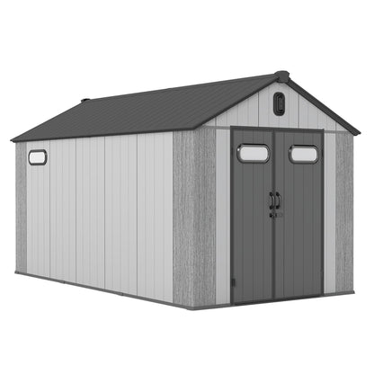 8x14 Ft Resin Outdoor Storage Shed