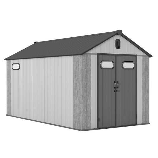 8x14 Ft Resin Outdoor Storage Shed