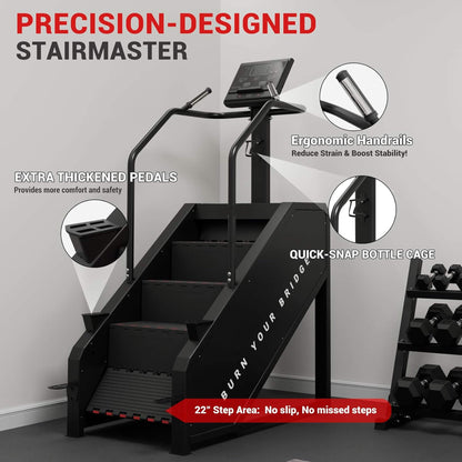 Rovix Commercial Stair Stepper With LED Display And 15 Resistance Levels (SAK91837)