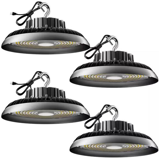 4-Pack of LED High Bay Light 350-Watt 52500 LM High Bay LED Shop Lights Ac100-277-Volt UFO LED Lights for Warehouse