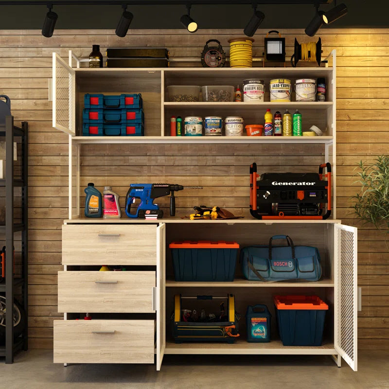 Heavy-Duty Garage Workbench with Ample Storage & Reinforced Countertop