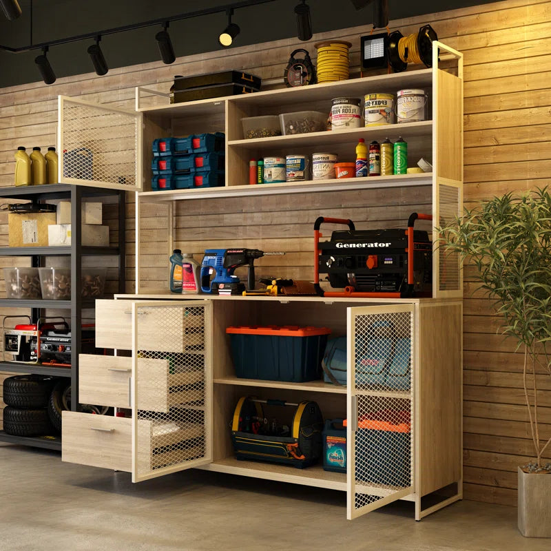 Heavy-Duty Garage Workbench with Ample Storage & Reinforced Countertop