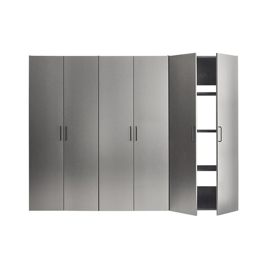 Extra Large Heavy-Duty 96-Inch Garage Cabinet Storage Set With Soft-Close Doors And Adjustable Shelves (SAK74369)