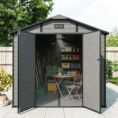8x14 FT Plastic Outdoor Storage Shed