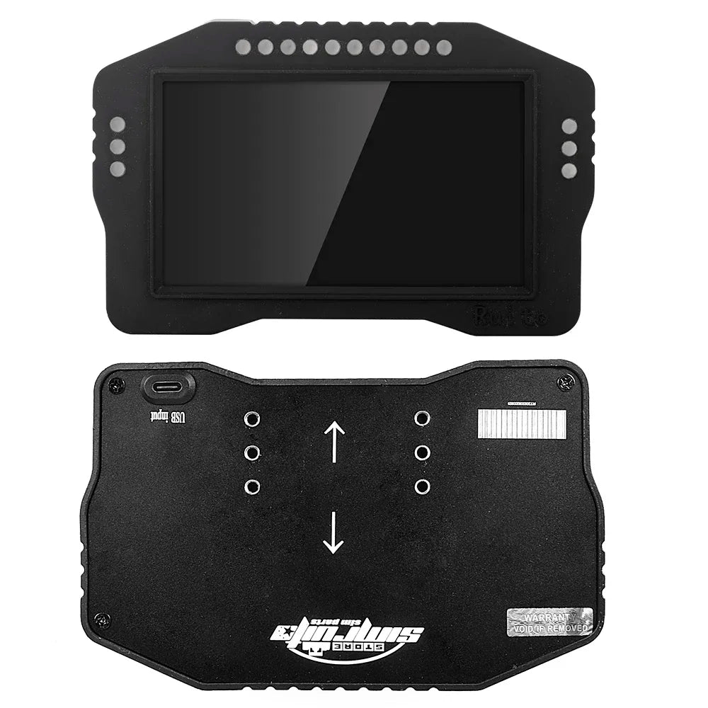 Sim Racing Pc Steering Wheel Dashboard 5Inch 16RGB Car Speed Display Simulator Wheel Lnstrument Steering Wheel and Pedal for Pc