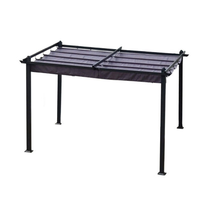 [10X13FT] Alora Premium Outdoor Patio Retractable Pergola With Canopy (SAK01864)