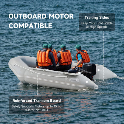 10FT 5-Person Heavy-Duty Inflatable Dinghy Boat (SAK98153)